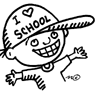 I love school cartoon image.
